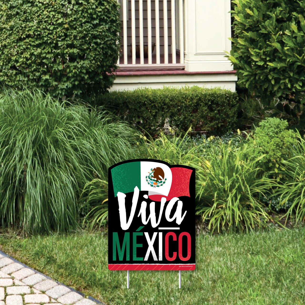 Big Dot of Happiness Viva Mexico - Outdoor Lawn Sign - Mexican Independence Day Party Yard Sign - 1 Piece